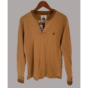 Cozy Cabin Henleys Kiel James Patrick Long Sleeve Henley Shirt M 100% Cotton Bro
